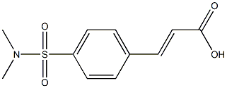 3-{4-[(dimethylamino)sulfonyl]phenyl}acrylic acid Struktur