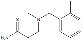 3-{methyl[(2-methylphenyl)methyl]amino}propanethioamide Struktur