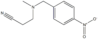 3-{methyl[(4-nitrophenyl)methyl]amino}propanenitrile Struktur