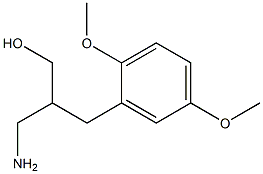 3-amino-2-[(2,5-dimethoxyphenyl)methyl]propan-1-ol Struktur