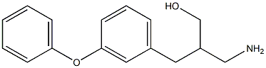 3-amino-2-[(3-phenoxyphenyl)methyl]propan-1-ol Struktur