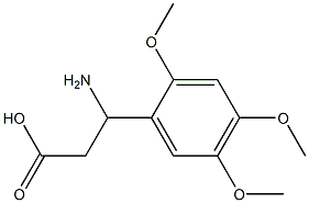 3-amino-3-(2,4,5-trimethoxyphenyl)propanoic acid Struktur