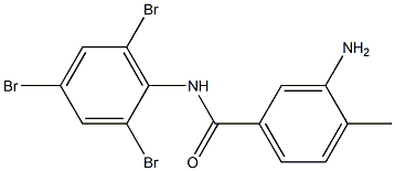 3-amino-4-methyl-N-(2,4,6-tribromophenyl)benzamide Struktur