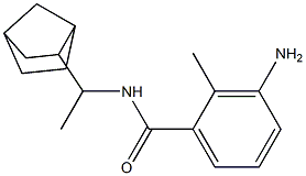 3-amino-N-(1-{bicyclo[2.2.1]heptan-2-yl}ethyl)-2-methylbenzamide Struktur