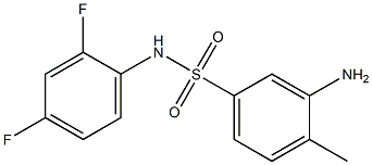 3-amino-N-(2,4-difluorophenyl)-4-methylbenzene-1-sulfonamide Struktur