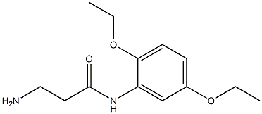 3-amino-N-(2,5-diethoxyphenyl)propanamide Struktur