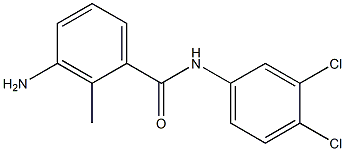 3-amino-N-(3,4-dichlorophenyl)-2-methylbenzamide Struktur