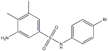 3-amino-N-(4-bromophenyl)-4,5-dimethylbenzene-1-sulfonamide Struktur