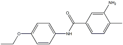 3-amino-N-(4-ethoxyphenyl)-4-methylbenzamide Struktur