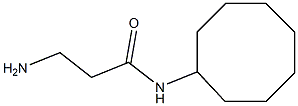 3-amino-N-cyclooctylpropanamide Struktur