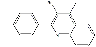 3-bromo-4-methyl-2-(4-methylphenyl)quinoline Struktur