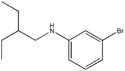 3-bromo-N-(2-ethylbutyl)aniline Struktur