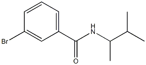 3-bromo-N-(3-methylbutan-2-yl)benzamide Struktur