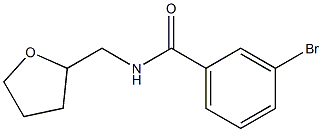 3-bromo-N-(tetrahydrofuran-2-ylmethyl)benzamide Struktur