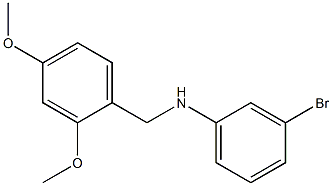 3-bromo-N-[(2,4-dimethoxyphenyl)methyl]aniline Struktur