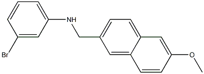 3-bromo-N-[(6-methoxynaphthalen-2-yl)methyl]aniline Struktur