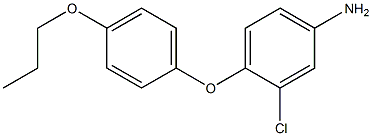 3-chloro-4-(4-propoxyphenoxy)aniline Struktur