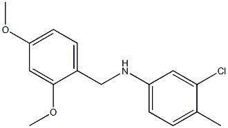 3-chloro-N-[(2,4-dimethoxyphenyl)methyl]-4-methylaniline Struktur