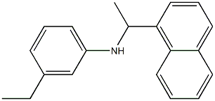 3-ethyl-N-[1-(naphthalen-1-yl)ethyl]aniline Struktur