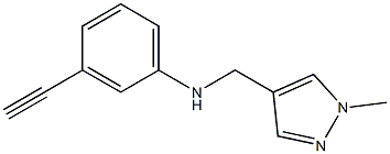 3-ethynyl-N-[(1-methyl-1H-pyrazol-4-yl)methyl]aniline Struktur