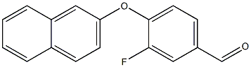 3-fluoro-4-(naphthalen-2-yloxy)benzaldehyde Struktur