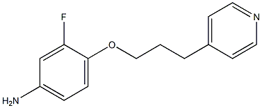 3-fluoro-4-[3-(pyridin-4-yl)propoxy]aniline Struktur