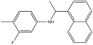 3-fluoro-4-methyl-N-[1-(naphthalen-1-yl)ethyl]aniline Struktur