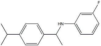 3-fluoro-N-{1-[4-(propan-2-yl)phenyl]ethyl}aniline Struktur