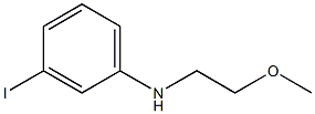 3-iodo-N-(2-methoxyethyl)aniline Struktur