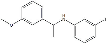 3-iodo-N-[1-(3-methoxyphenyl)ethyl]aniline Struktur