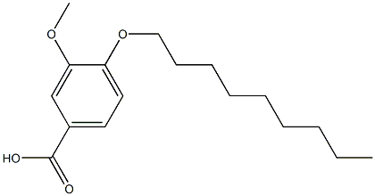 3-methoxy-4-(nonyloxy)benzoic acid Struktur