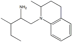 3-methyl-1-(2-methyl-1,2,3,4-tetrahydroquinolin-1-yl)pentan-2-amine Struktur