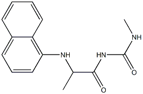 3-methyl-1-[2-(naphthalen-1-ylamino)propanoyl]urea Struktur