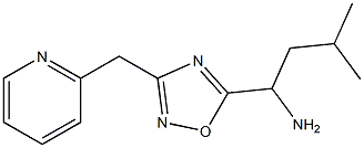 3-methyl-1-[3-(pyridin-2-ylmethyl)-1,2,4-oxadiazol-5-yl]butan-1-amine Struktur