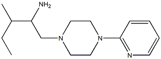 3-methyl-1-[4-(pyridin-2-yl)piperazin-1-yl]pentan-2-amine Struktur