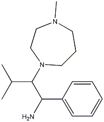 3-methyl-2-(4-methyl-1,4-diazepan-1-yl)-1-phenylbutan-1-amine Struktur