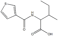 3-methyl-2-[(thien-3-ylcarbonyl)amino]pentanoic acid Struktur