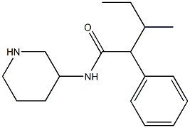 3-methyl-2-phenyl-N-(piperidin-3-yl)pentanamide Struktur