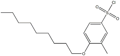 3-methyl-4-(nonyloxy)benzene-1-sulfonyl chloride Struktur