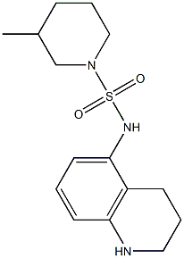 3-methyl-N-(1,2,3,4-tetrahydroquinolin-5-yl)piperidine-1-sulfonamide Struktur