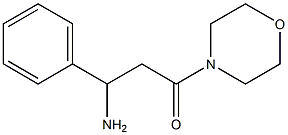 3-morpholin-4-yl-3-oxo-1-phenylpropan-1-amine Struktur