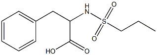 3-phenyl-2-[(propylsulfonyl)amino]propanoic acid Struktur