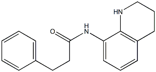 3-phenyl-N-(1,2,3,4-tetrahydroquinolin-8-yl)propanamide Struktur