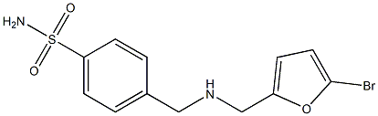 4-({[(5-bromofuran-2-yl)methyl]amino}methyl)benzene-1-sulfonamide Struktur