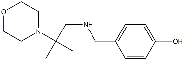 4-({[2-methyl-2-(morpholin-4-yl)propyl]amino}methyl)phenol Struktur