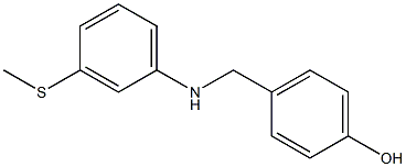 4-({[3-(methylsulfanyl)phenyl]amino}methyl)phenol Struktur