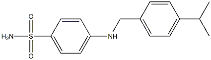 4-({[4-(propan-2-yl)phenyl]methyl}amino)benzene-1-sulfonamide Struktur