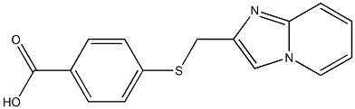 4-({imidazo[1,2-a]pyridin-2-ylmethyl}sulfanyl)benzoic acid Struktur