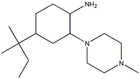 4-(1,1-Dimethyl-propyl)-2-(4-methyl-piperazin-1-yl)-cyclohexylamine Struktur