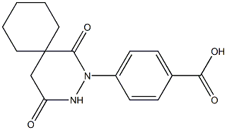 4-(1,4-dioxo-2,3-diazaspiro[5.5]undec-2-yl)benzoic acid Struktur